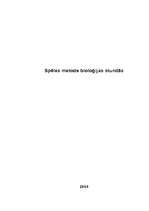 Referāts 'Spēles bioloģijas stundā', 1.