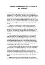 Referāts 'Garstāsts "Henrieta izmeklē jeb labie drabi ne vienmēr noved, kur gribēts"', 1.