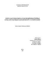 Referāts 'LiFePO4 katodmateriāla elektroķīmiskās īpašības litija jonu baterijās ar elektro', 1.