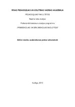 Prakses atskaite 'Aktīvā mācību audzināšanas prakse sākumskolā', 1.