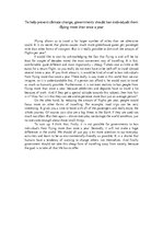 Eseja 'To Help Prevent Climate Change, Governments Should Ban Individuals from Flying M', 1.