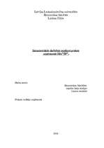Prakses atskaite 'Saimnieciskās darbības analīzes prakse uzņēmumā SIA ”TF”', 1.