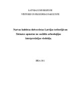 Referāts 'Narvas kultūras dzīvesvietas Latvijas teritorijā un Sārnates apmetne no sociālās', 1.