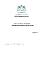 Referāts 'Arhitektoniskais jeb eksponētais betons referāts', 1.