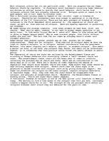 Eseja 'Freedom of Religion in America', 1.