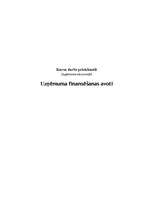 Referāts 'Uzņēmuma finansēšanas avoti', 1.
