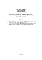 Eseja 'Konservatīvisms', 1.