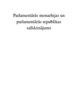 Referāts 'Parlamentārās monarhijas un parlamentārās republikas salīdzinājums', 1.