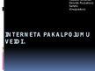 Prezentācija 'Interneta pakalpojumu veidi', 1.