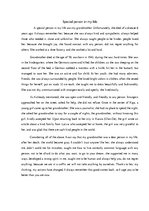 Eseja 'Special Person in My Life', 1.