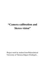 Referāts 'Camera Calibration and Stereo Vision Using Python', 1.