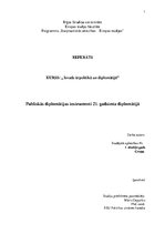 Referāts 'Publiskās diplomātijas instrumenti 21. gadsimta diplomātijā', 1.