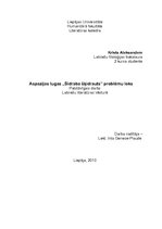 Referāts 'Aspazijas lugas "Sidraba šķidrauts" problēmu loks', 1.