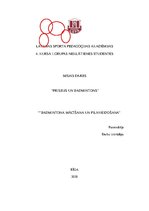 Konspekts 'Badmintona mācīšana un pilnveidošana', 1.