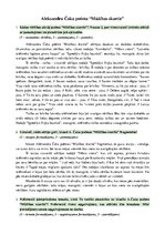 Konspekts 'Aleksandrs Čaks "Mūžības skartie"', 1.