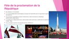 Prezentācija 'Fêtes et jours fériés en Lettonie', 5.