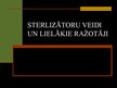 Prezentācija 'Sterilizācija', 1.