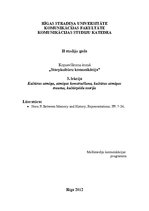 Eseja 'Kopsavilkums par kultūras atmiņu un atmiņas konstruēšanu', 1.