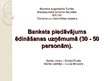 Prezentācija 'Banketa piedāvājums ēdināšanas uzņēmumā', 1.