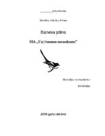 Biznesa plāns 'Biznesa plāns', 1.