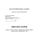 Diplomdarbs 'Анализ и совершенствование методов управления персоналом ООО "Baltiks EAST"', 3.