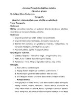 Konspekts 'Konspekts runas nodarbībā. Tēma "Transports"', 1.