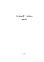 Referāts 'Community Policing', 1.