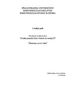 Eseja 'Recenzija par Jāņa Norda filmu "Mammu, es tevi mīlu"', 1.