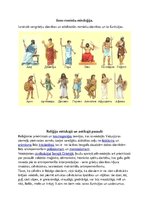 Konspekts 'Seno romiešu un sengrieķu mitoloģija, dievības', 1.