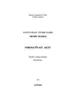 Referāts 'Normatīvais akts', 1.