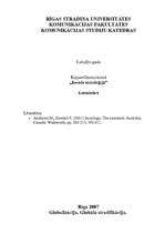 Konspekts 'Globalizācija. Globāla stratifikācija. Iedzīvotāji. Vide', 1.