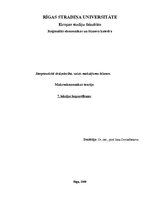 Konspekts 'Starptautiskā tirdzniecība, valsts maksājumu bilance', 1.