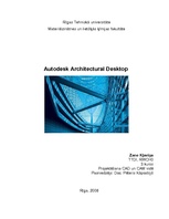 Konspekts 'Programma "Autodesk Architectural Desktop"', 1.