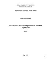 Referāts 'Elektroniskā dokumenta jēdziens un tiesiskais regulējums', 1.