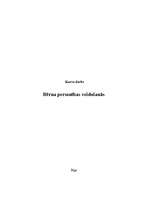 Referāts 'Bērna personības veidošanās', 1.