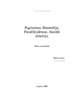 Konspekts 'Aksiālā simetrija. Pagrieziens. Homotētija. Paralēlā pārnese', 6.