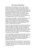 Eseja 'Man tuvais Latvijas kultūrā', 1.