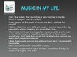 Prezentācija 'Music in My Life', 6.