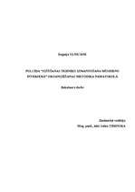 Referāts 'Izšūšanas pulciņa organizēšana pamatskolā', 1.