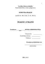 Prakses atskaite 'Prakses atskaite SIA "Liepkalni"', 1.