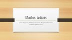 Prezentācija 'Dailes teātris', 1.