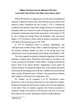 Eseja 'William Wordsworth and the Reflection of His Ideasin the Poem “Lines Written a F', 1.