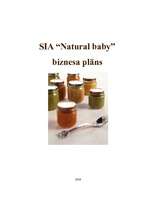 Biznesa plāns 'Biznesa plāns SIA "Natural baby"', 1.