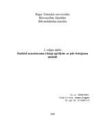 Paraugs 'Statiski nenoteicama rāmja aprēķins ar pārvietojumu metodi', 1.