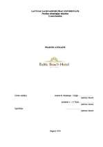 Prakses atskaite 'Baltic Beach Hotel 2006.g.', 1.