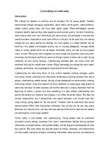 Eseja 'Cyberbullying and online safety', 1.