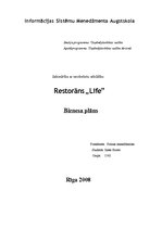 Biznesa plāns 'Biznesa plāns restorānam "Life"', 1.