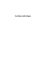 Konspekts 'Latvijas radio tirgus', 3.
