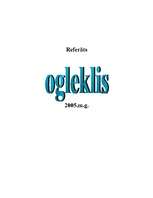 Referāts 'Ogleklis', 1.