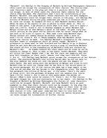 Eseja '"Macbeth"', 1.